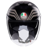 Casco Moto Jet Irides  AGV E2206 Bologna Matt Black/Tricolore